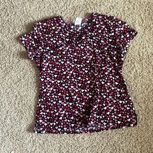 heart scrub top